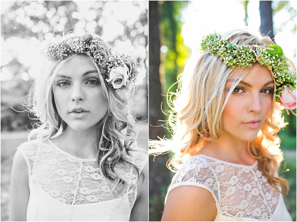 Ashley Durham with flower crown