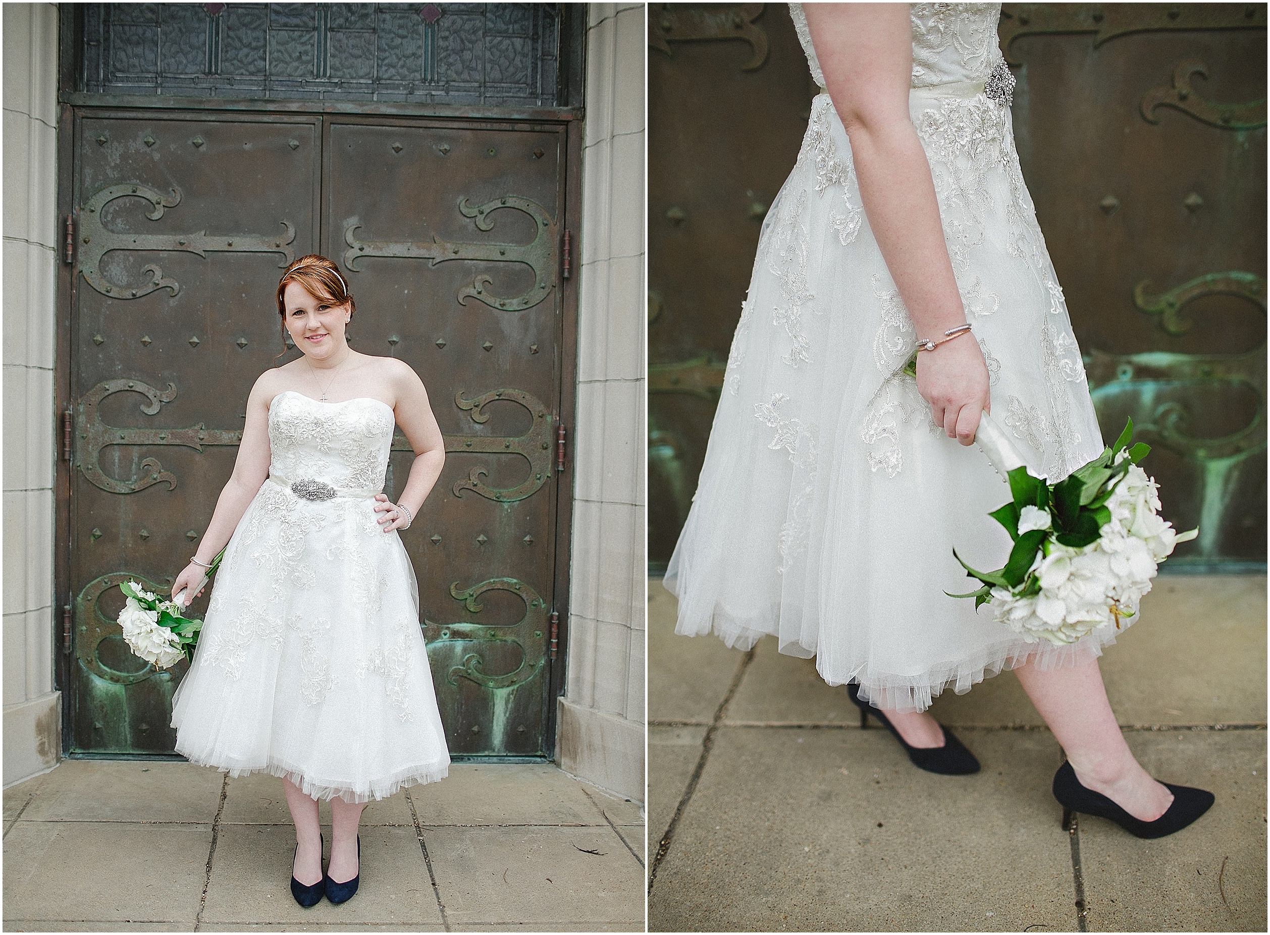 red head bride with green eyes