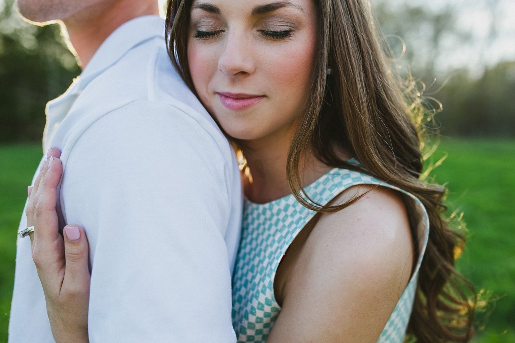 Tennessee engagement photos, Tennessee wedding photographer, wedding photography, causal candid engagement photos, romantic intimate engagement photos in a field
