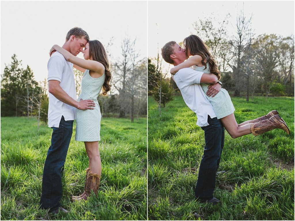 Tennessee engagement photos, Tennessee wedding photographer, wedding photography, causal candid engagement photos, romantic intimate engagement photos in a field