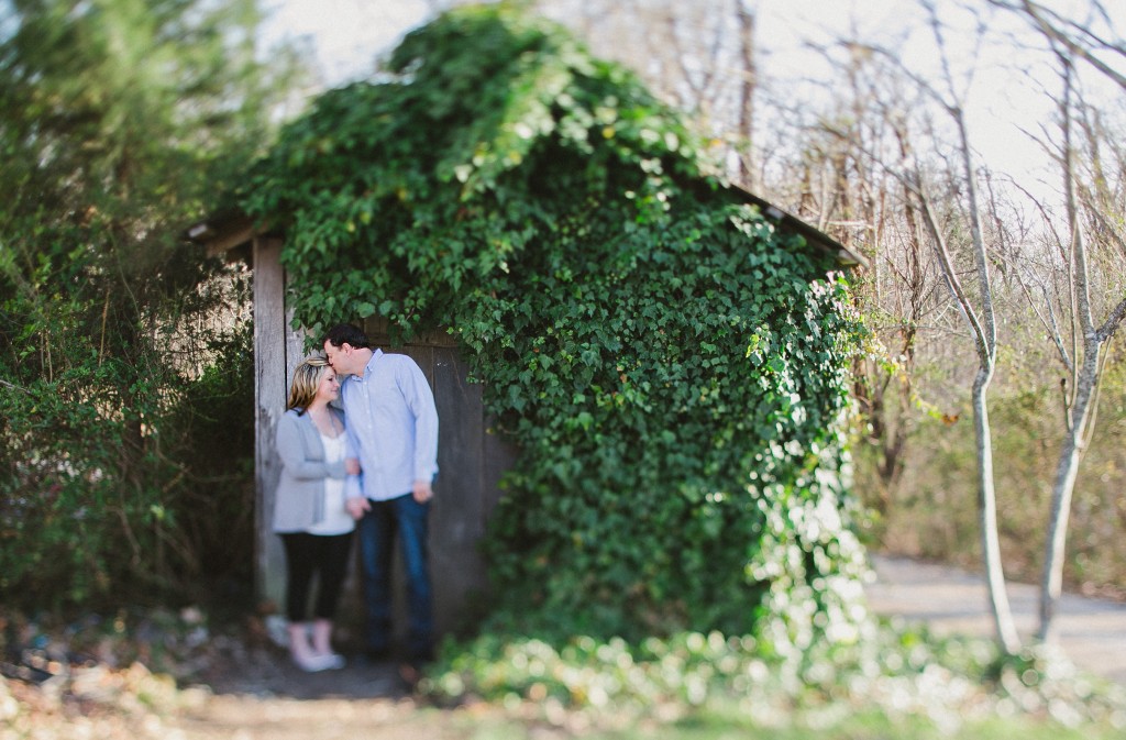 Intimate candid engagement photos