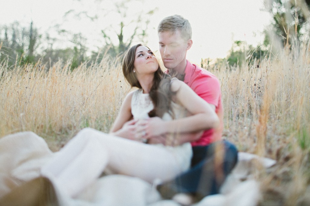Tennessee engagement photos, Tennessee wedding photographer, wedding photography, causal candid engagement photos, romantic intimate engagement photos in a field