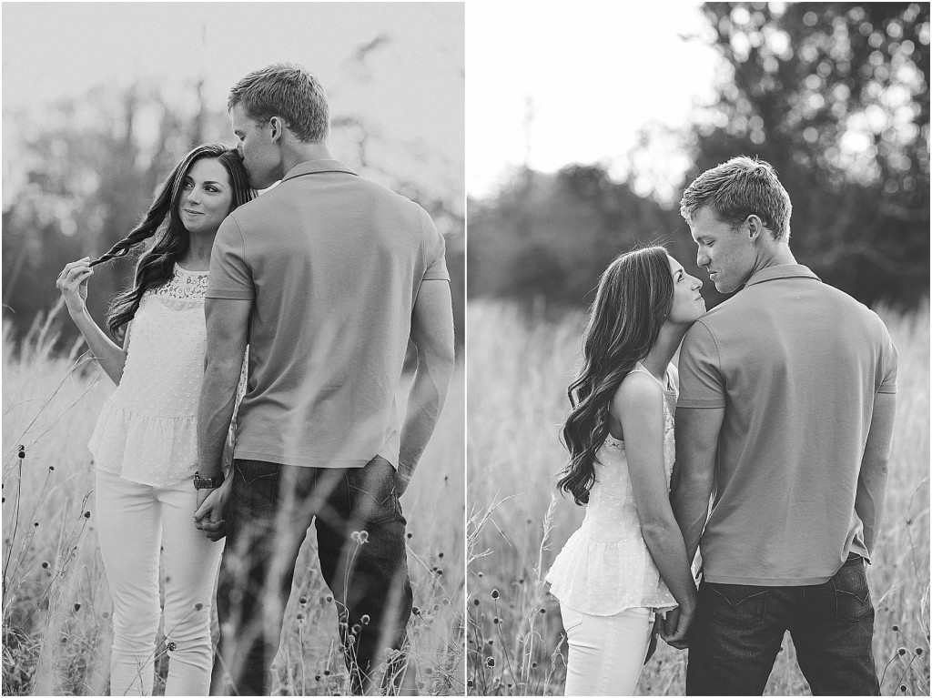Tennessee engagement photos, Tennessee wedding photographer, wedding photography, causal candid engagement photos, romantic intimate engagement photos in a field