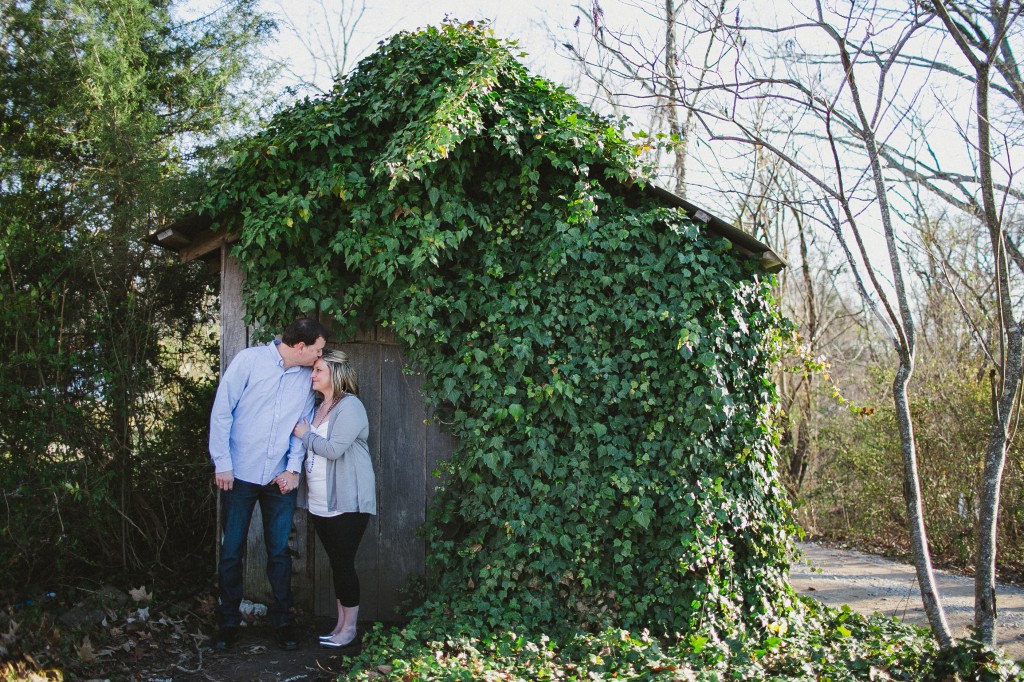 Intimate candid engagement photos