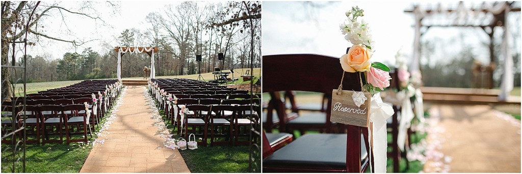 flower petal aisle 
