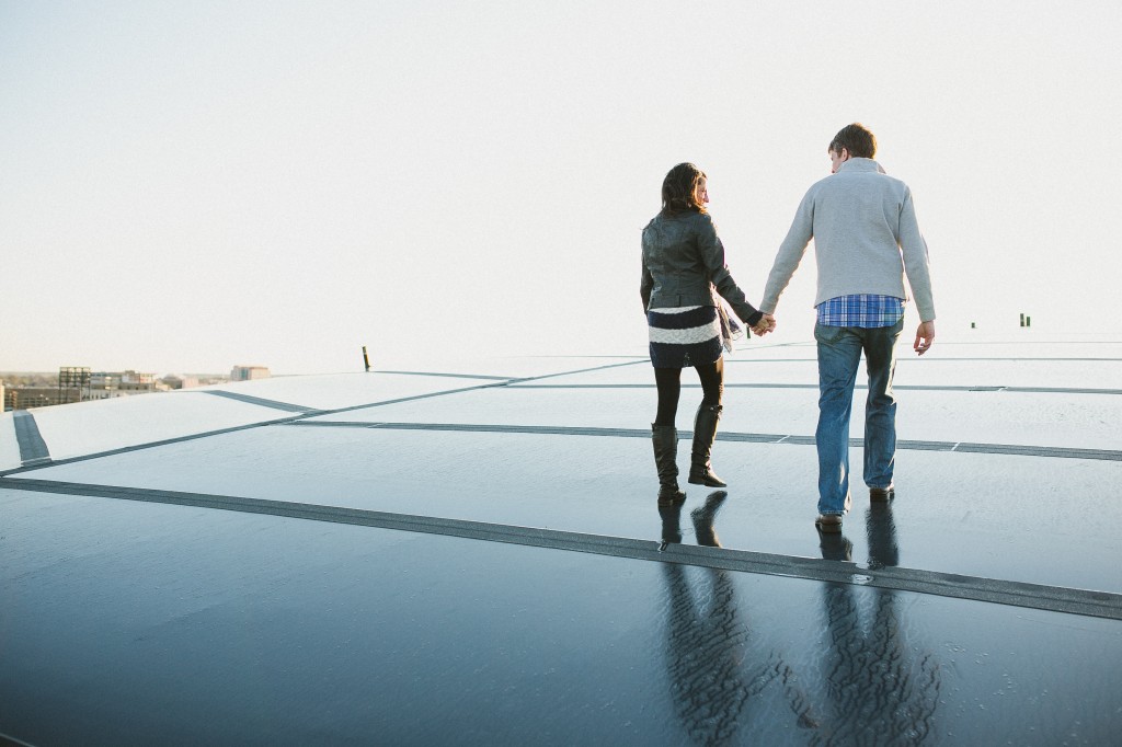 rooftop engagement, FED EX FORUM, FEDEX FORUM engagement photos, Downtown Memphis engagement photos