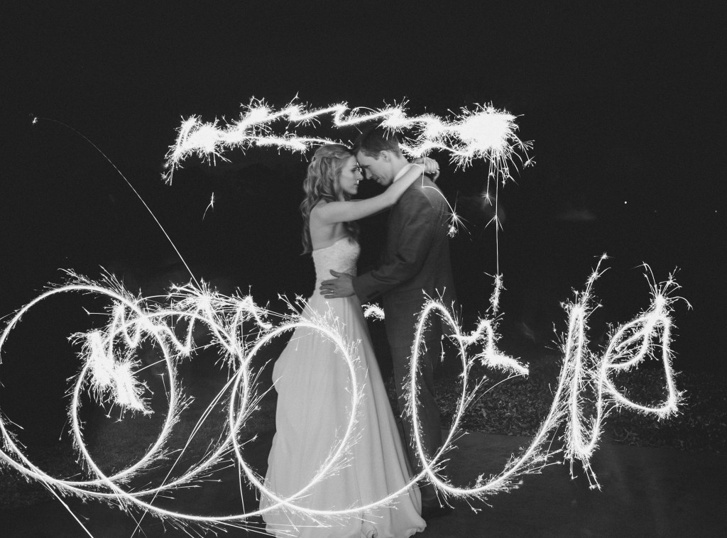 long exposure sparkler