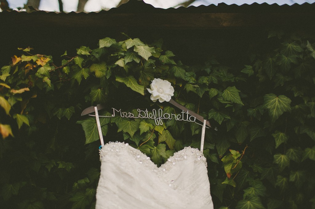 personalized wedding hanger 