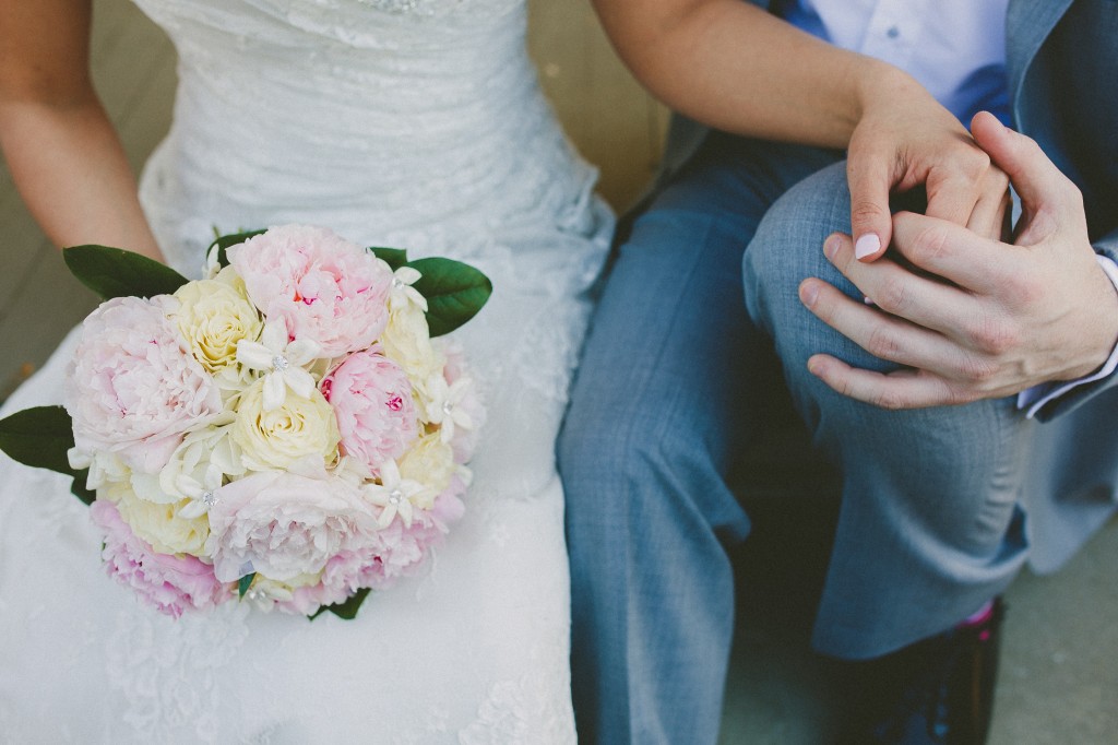 intimate wedding photography, nontraditional wedding photos, pink peonies wedding bouquet 