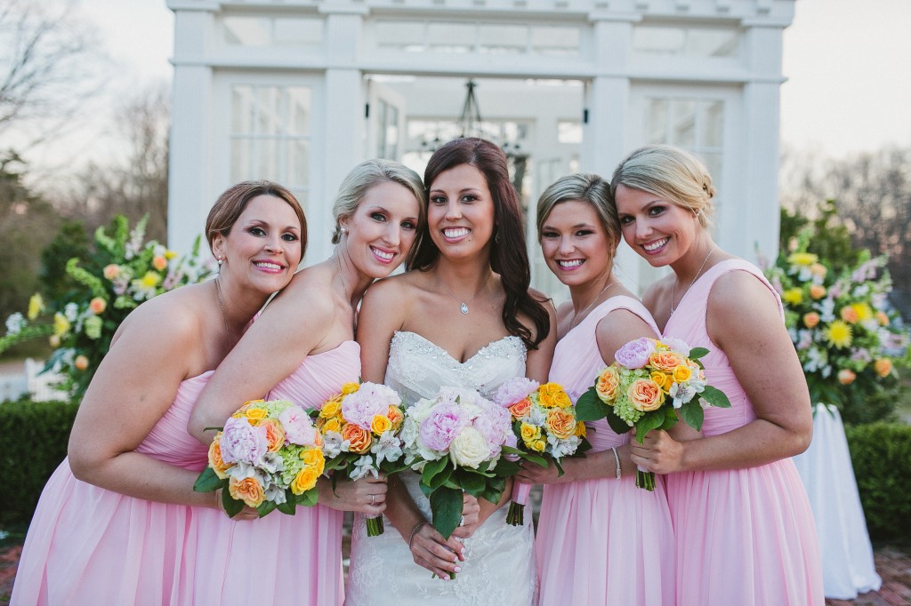 intimate wedding photography, nontraditional wedding photos, pale pink bridesmaid dress