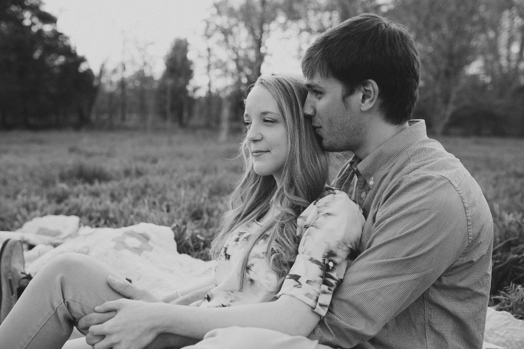engagement photos in a field, rural engagement photos, rust engagement photos, Tennessee wedding photography, Kelly Ginn Photography,  romantic engagement photos, creative engagement photos, intimate engagement photos, candid engagement photos