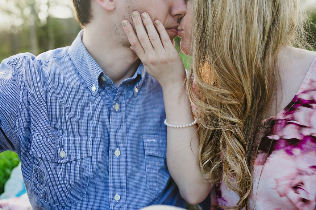 engagement photos in a field, rural engagement photos, rust engagement photos, Tennessee wedding photography, Kelly Ginn Photography,  romantic engagement photos, creative engagement photos, intimate engagement photos, candid engagement photos