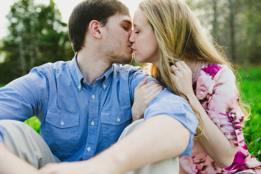 engagement photos in a field, rural engagement photos, rust engagement photos, Tennessee wedding photography, Kelly Ginn Photography,  romantic engagement photos, creative engagement photos, intimate engagement photos, candid engagement photos