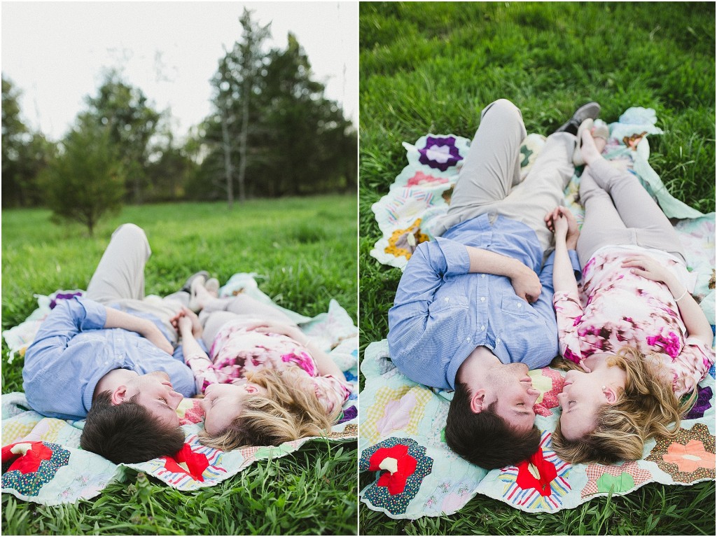 engagement photos in a field, rural engagement photos, rust engagement photos, Tennessee wedding photography, Kelly Ginn Photography,  romantic engagement photos, creative engagement photos, intimate engagement photos, candid engagement photos