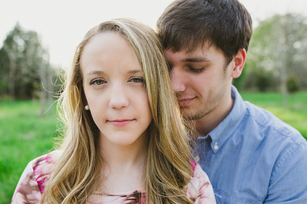engagement photos in a field, rural engagement photos, rust engagement photos, Tennessee wedding photography, Kelly Ginn Photography,  romantic engagement photos, creative engagement photos, intimate engagement photos, candid engagement photos