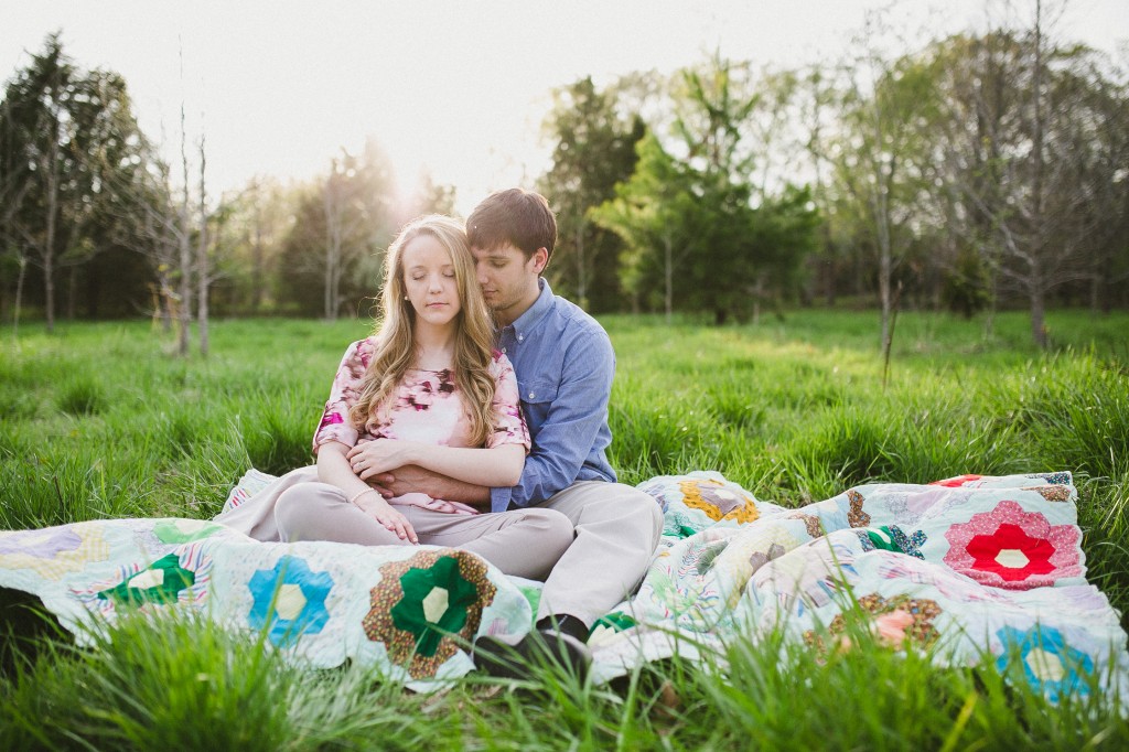 engagement photos in a field, rural engagement photos, rust engagement photos, Tennessee wedding photography, Kelly Ginn Photography,  romantic engagement photos, creative engagement photos, intimate engagement photos, candid engagement photos