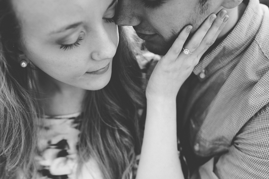 engagement photos in a field, rural engagement photos, rust engagement photos, Tennessee wedding photography, Kelly Ginn Photography,  romantic engagement photos, creative engagement photos, intimate engagement photos, candid engagement photos