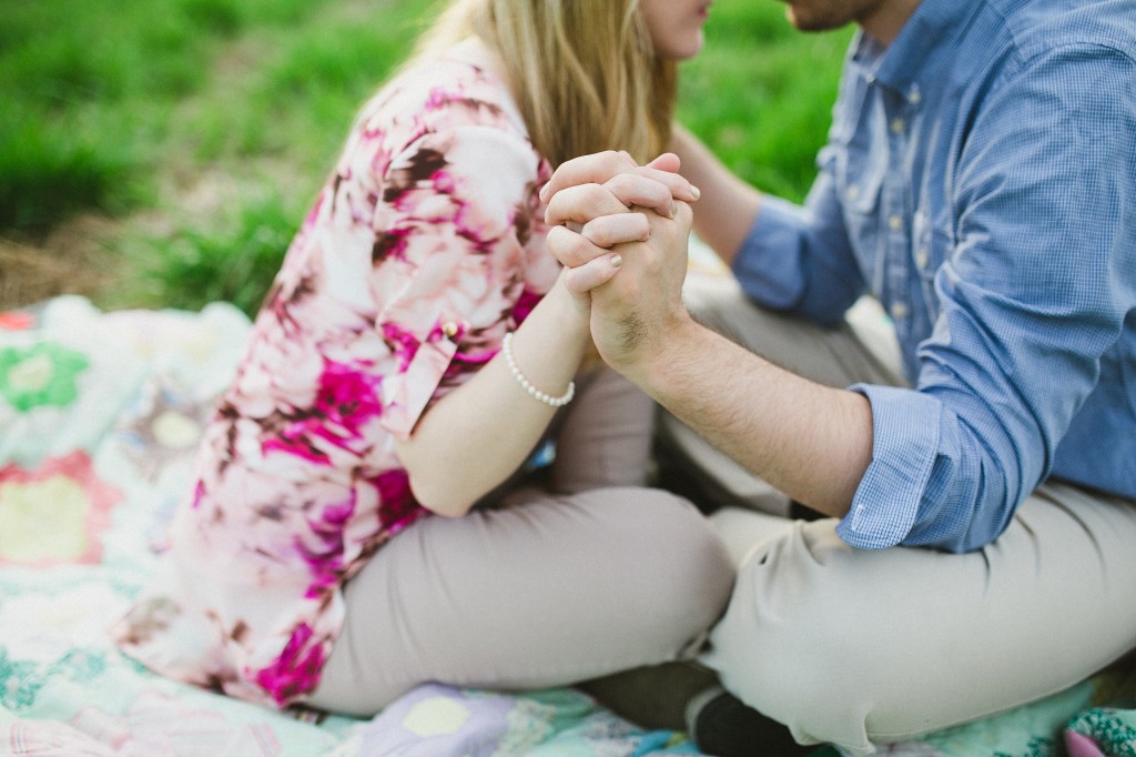 engagement photos in a field, rural engagement photos, rust engagement photos, Tennessee wedding photography, Kelly Ginn Photography,  romantic engagement photos, creative engagement photos, intimate engagement photos, candid engagement photos