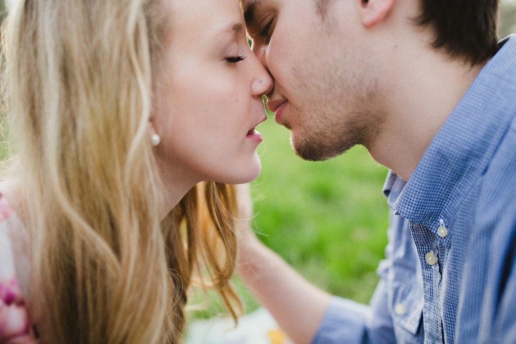 engagement photos in a field, rural engagement photos, rust engagement photos, Tennessee wedding photography, Kelly Ginn Photography,  romantic engagement photos, creative engagement photos, intimate engagement photos, candid engagement photos