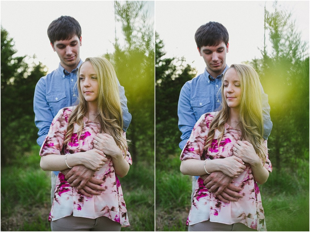 engagement photos in a field, rural engagement photos, rust engagement photos, Tennessee wedding photography, Kelly Ginn Photography,  romantic engagement photos, creative engagement photos, intimate engagement photos, candid engagement photos