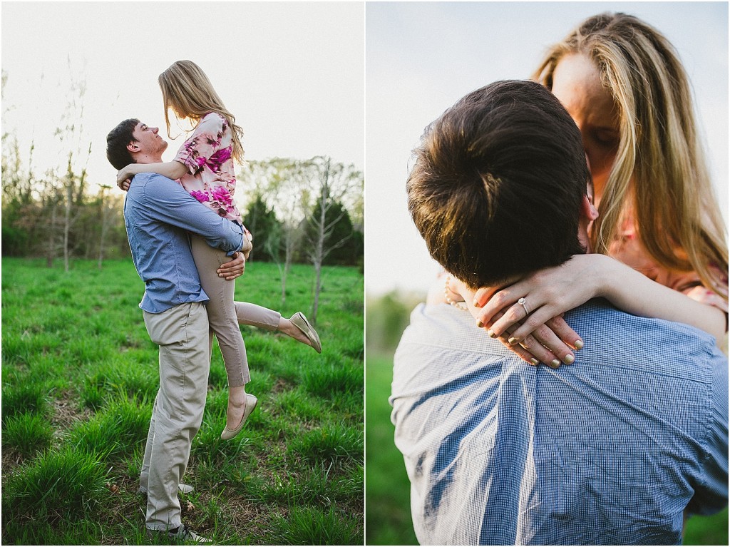 engagement photos in a field, rural engagement photos, rust engagement photos, Tennessee wedding photography, Kelly Ginn Photography,  romantic engagement photos, creative engagement photos, intimate engagement photos, candid engagement photos