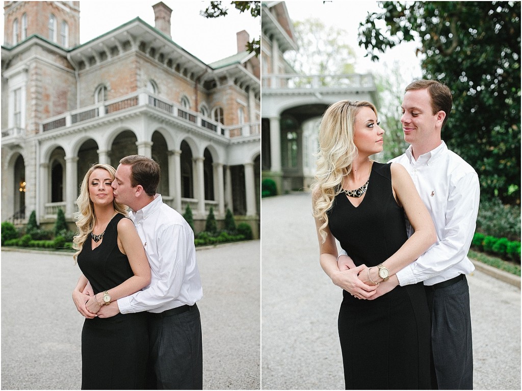 Annesdale Historic Mansion engagement photos, romantic engagement photos
