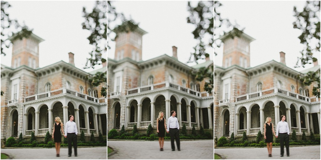 Annesdale Historic Mansion engagement photos, romantic engagement photos