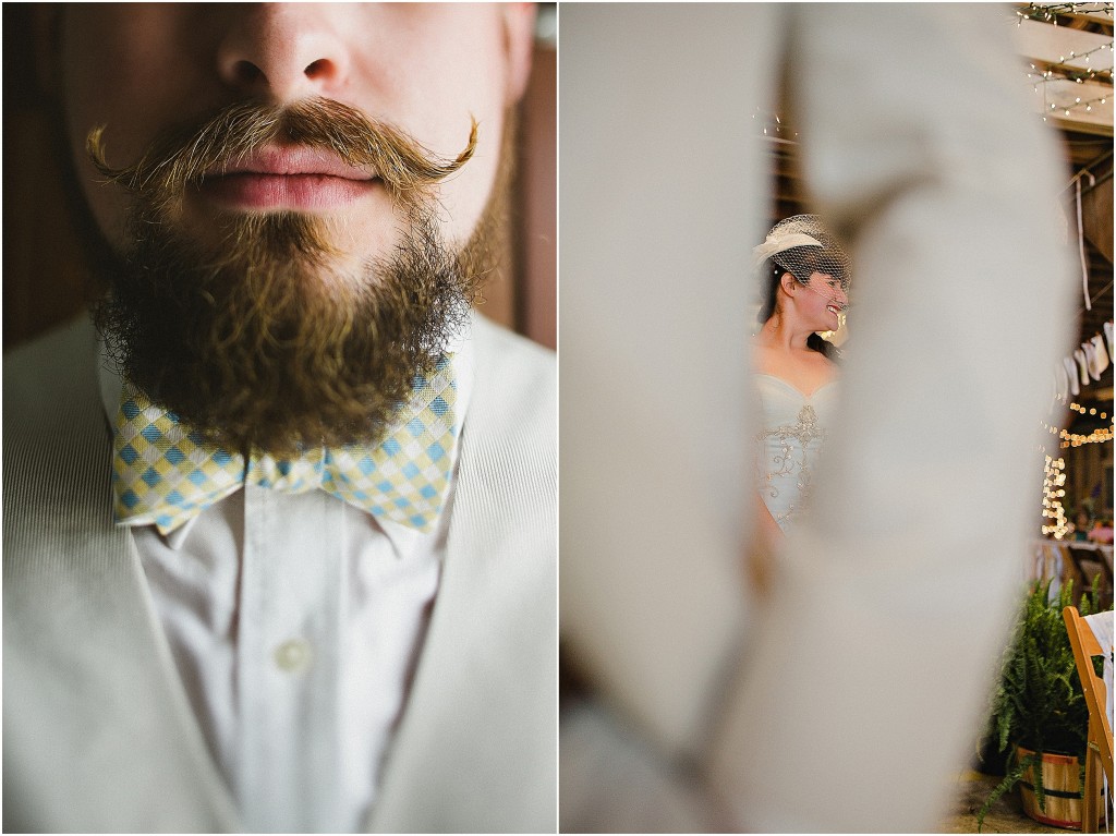 groom seeing bride