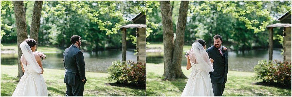 creative wedding photos, tennessee wedding photography, heartwood hall wedding, emotional first look