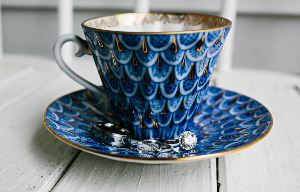 teacup wedding trinkets