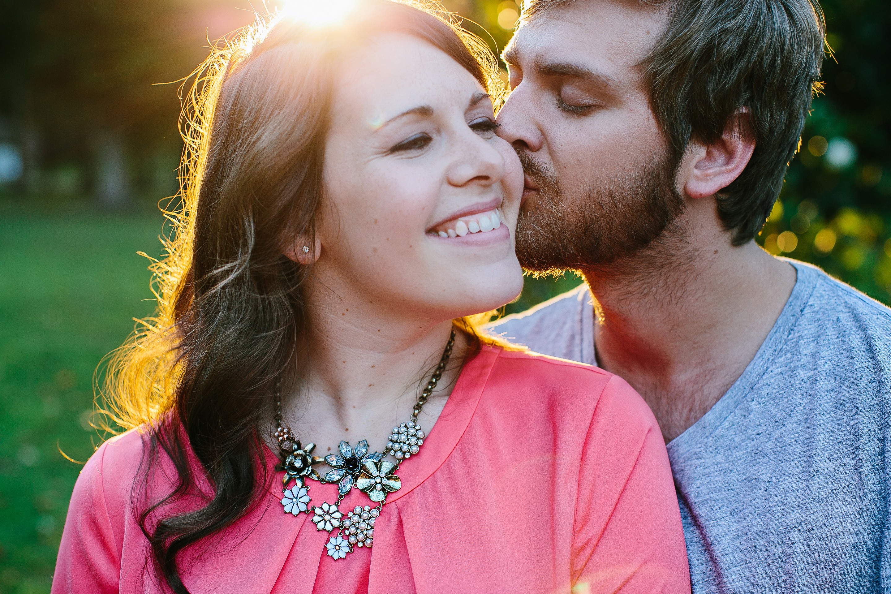 creative engagement photos, natural light wedding photographer, tennessee wedding