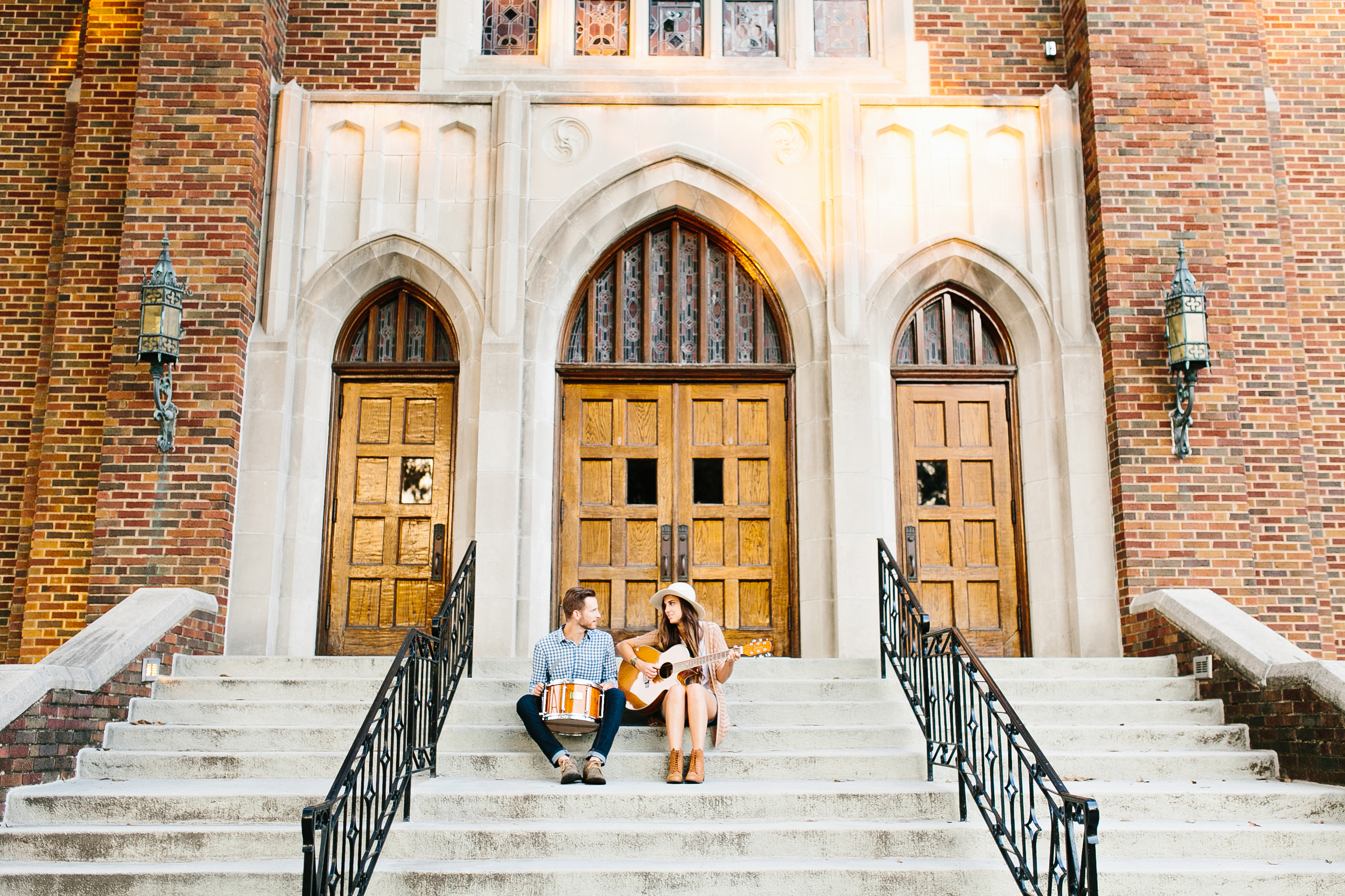 Urban engagement photos, creative wedding photography, tennessee wedding photography