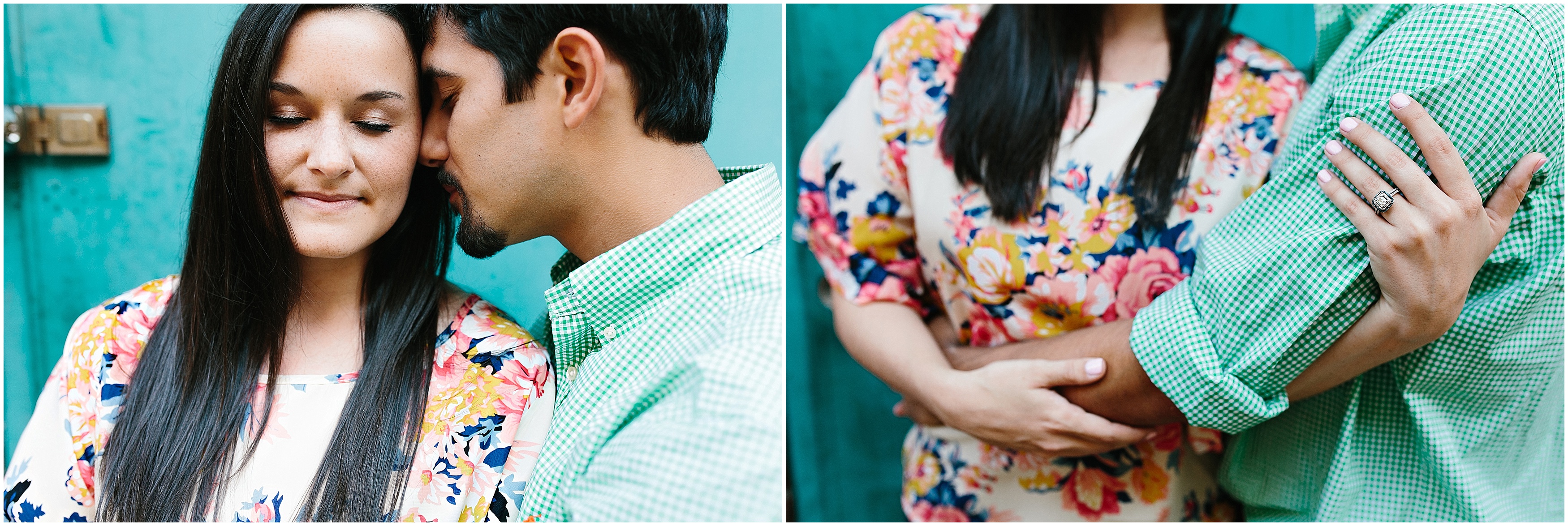 downtown engagement pictures