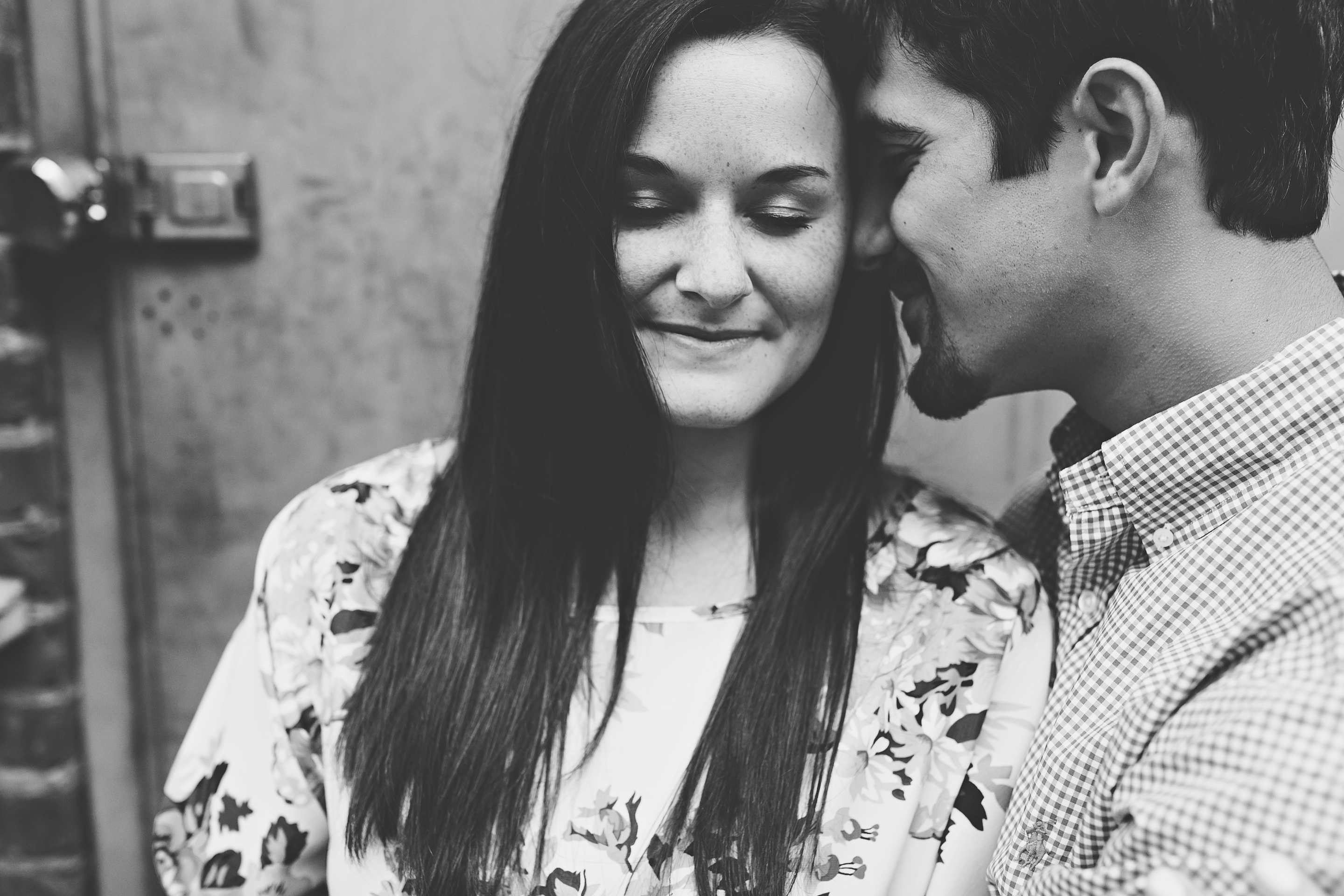 downtown engagement pictures