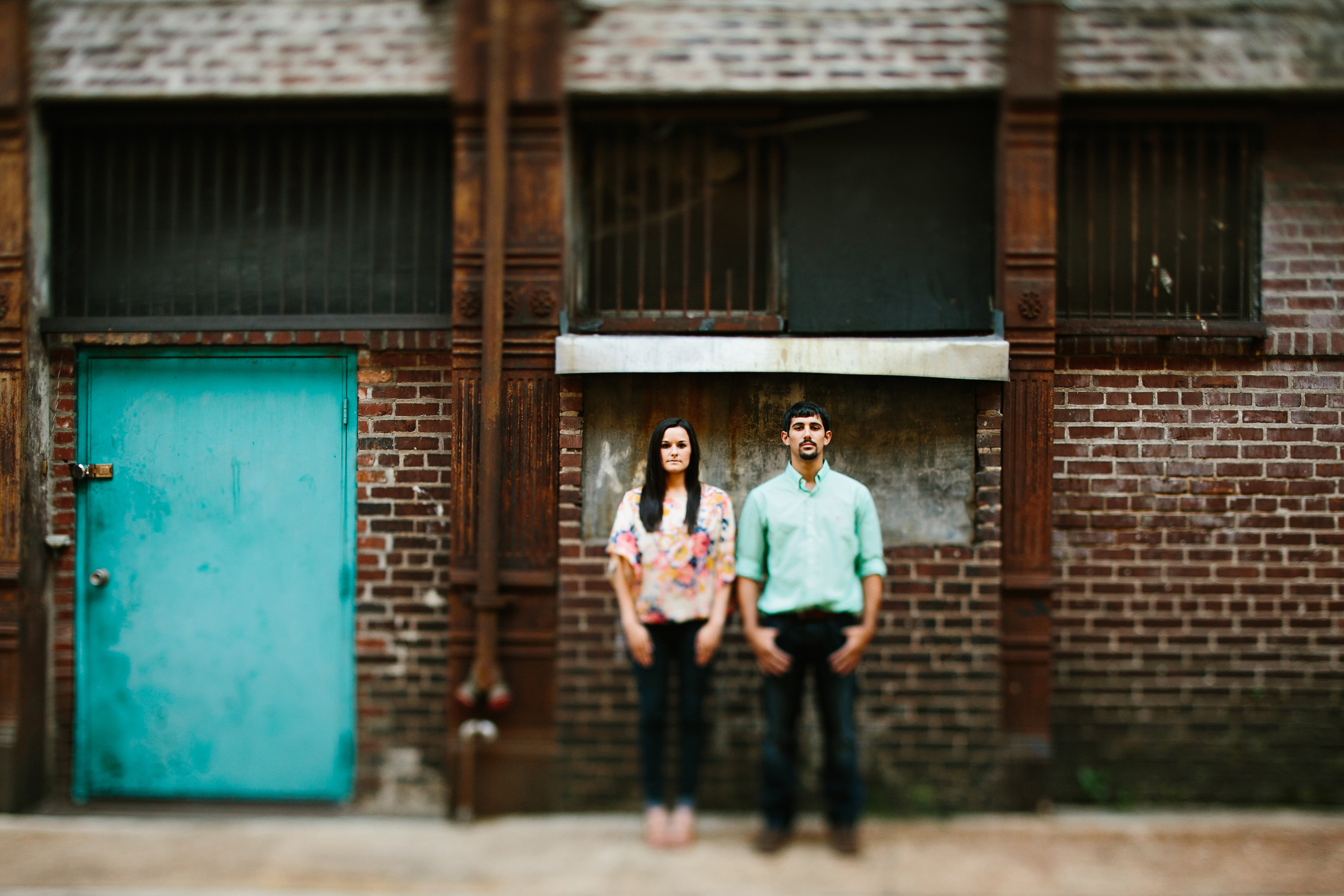 downtown engagement pictures
