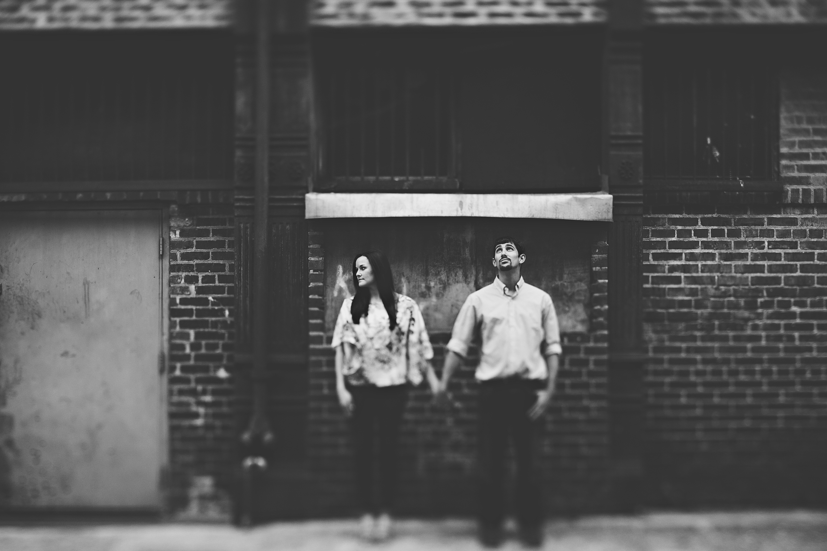 downtown engagement pictures