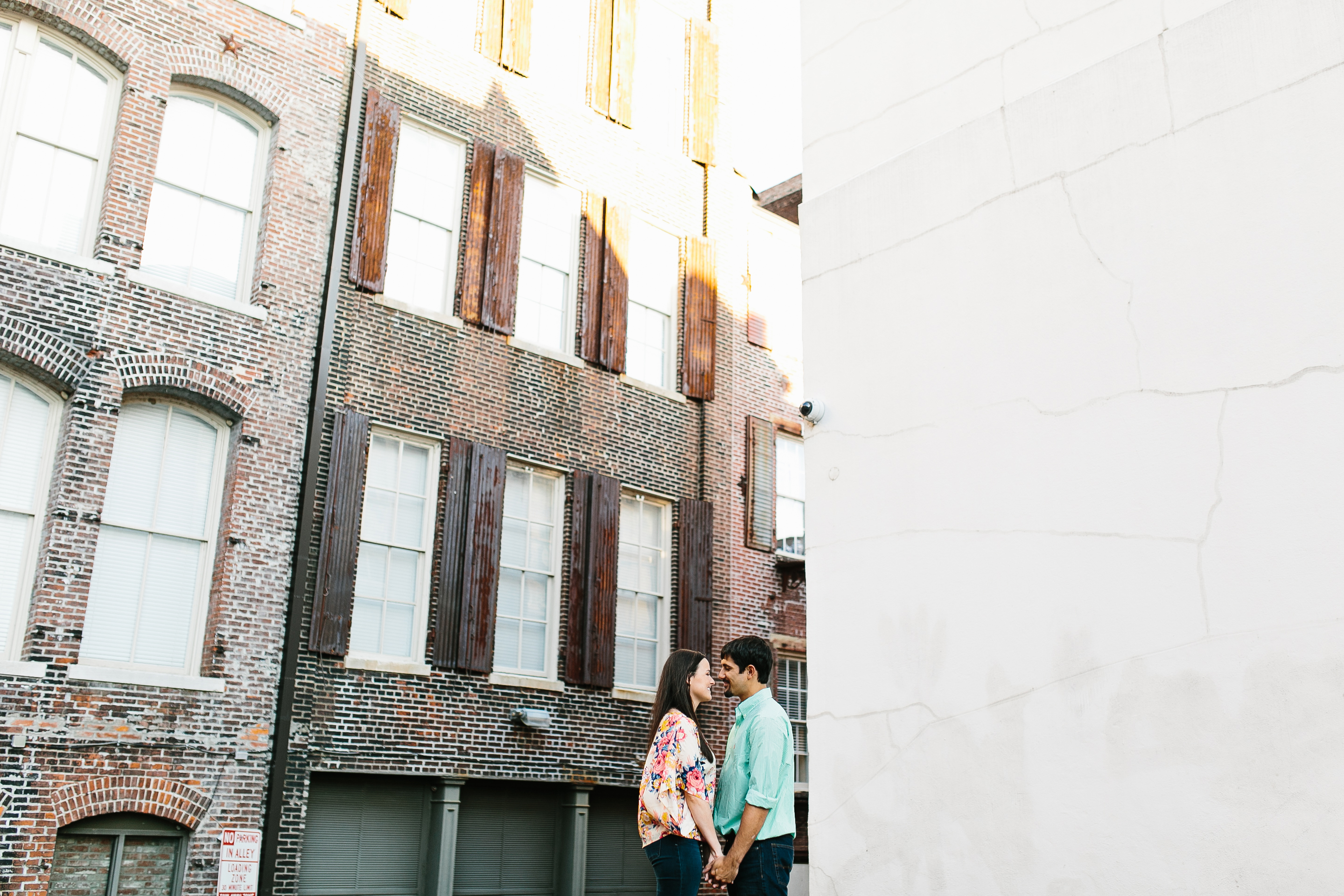 downtown engagement pictures