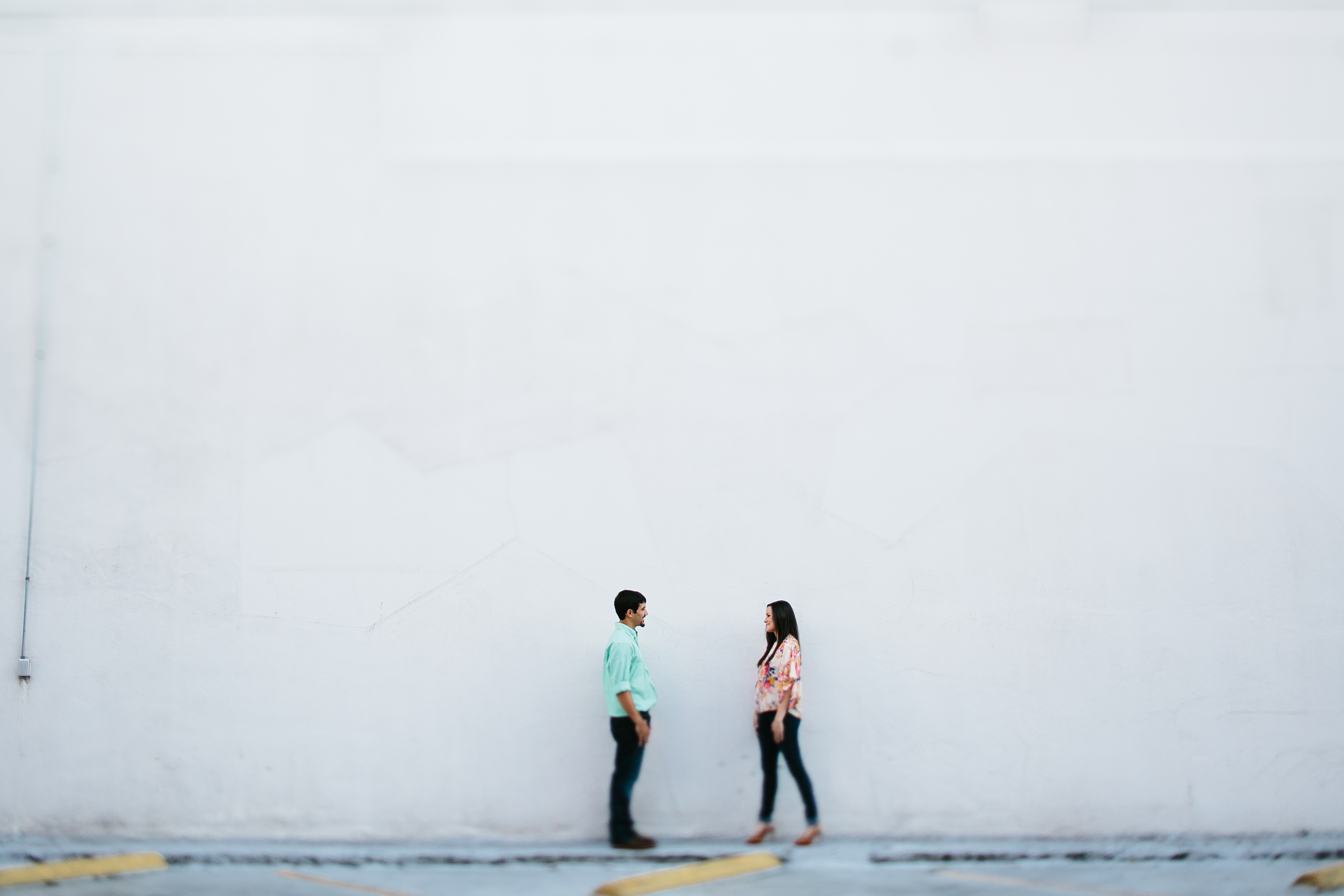 downtown engagement pictures