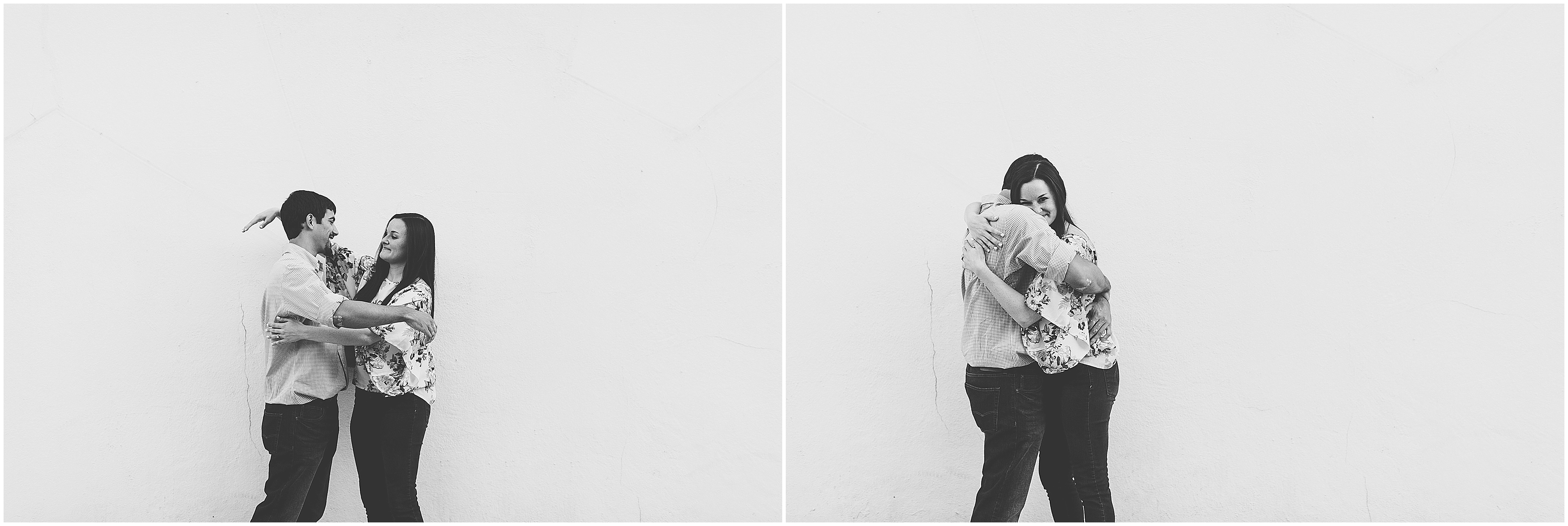 downtown engagement pictures