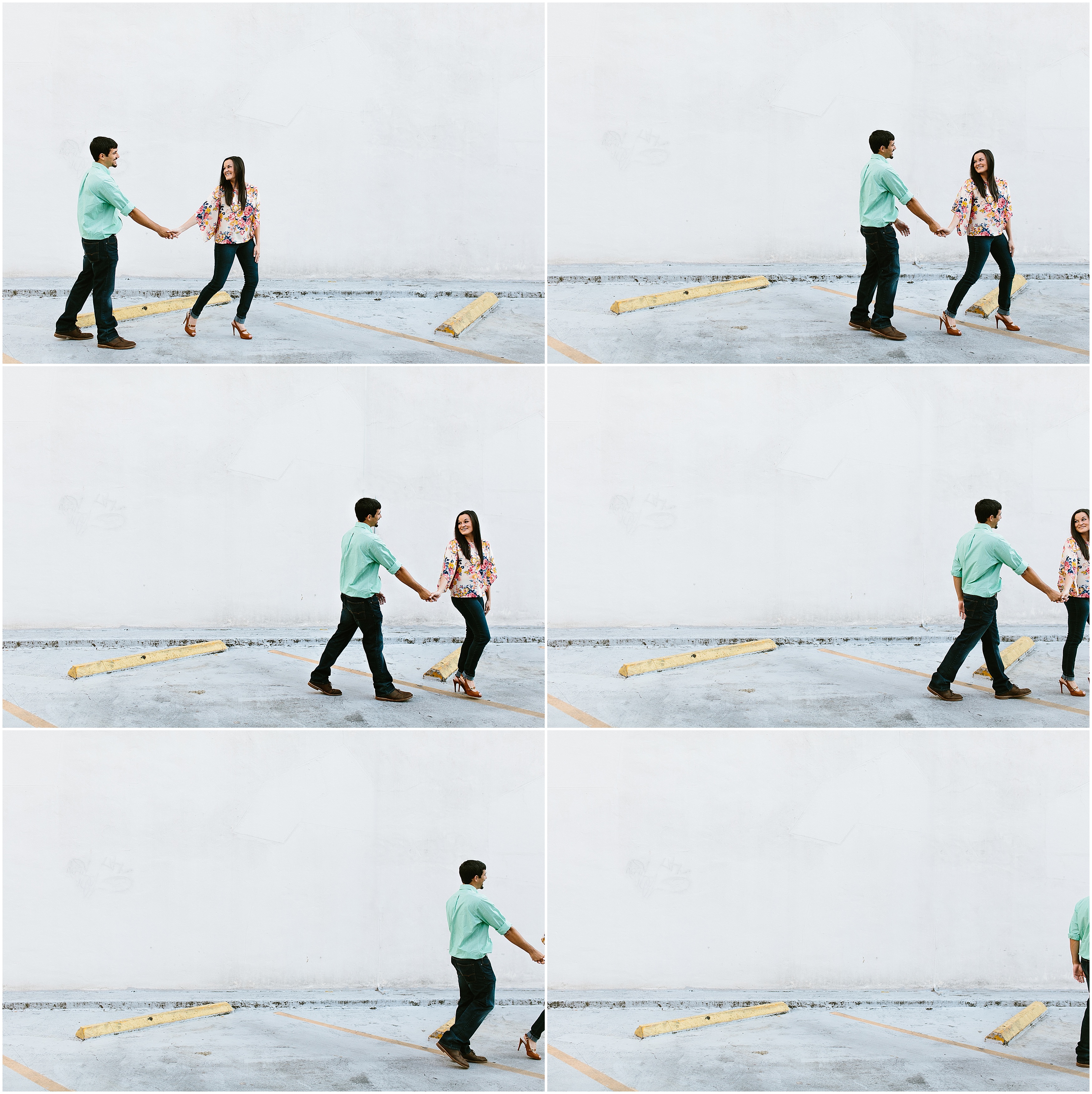 downtown engagement pictures
