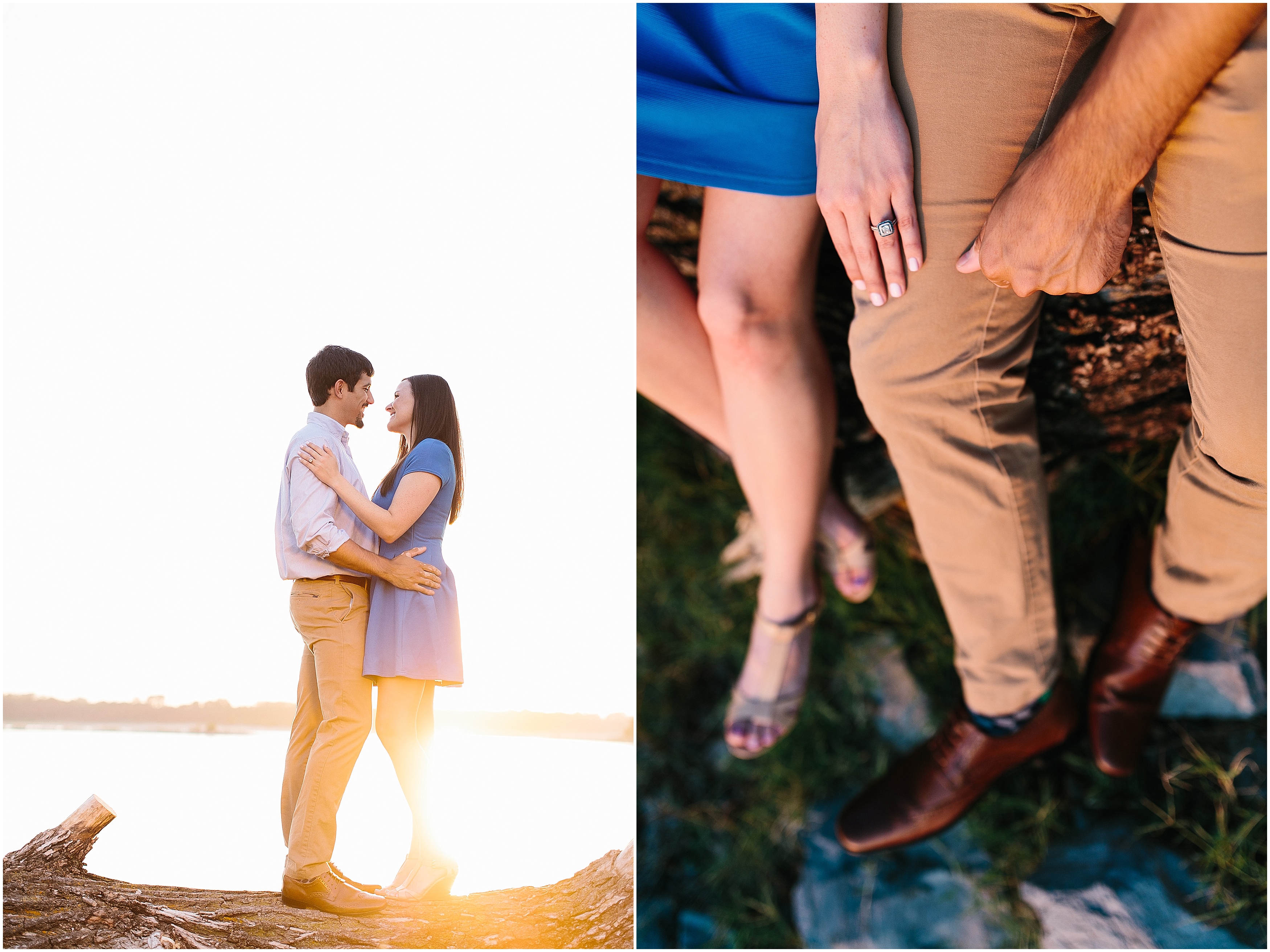 downtown engagement pictures