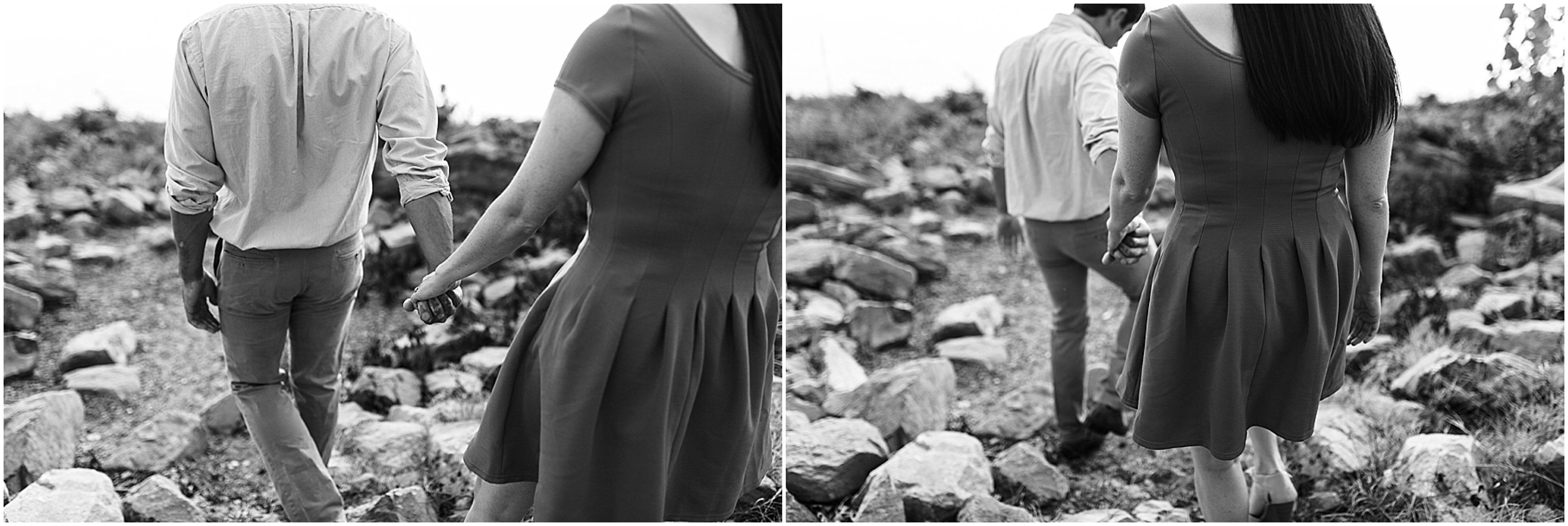 downtown engagement pictures