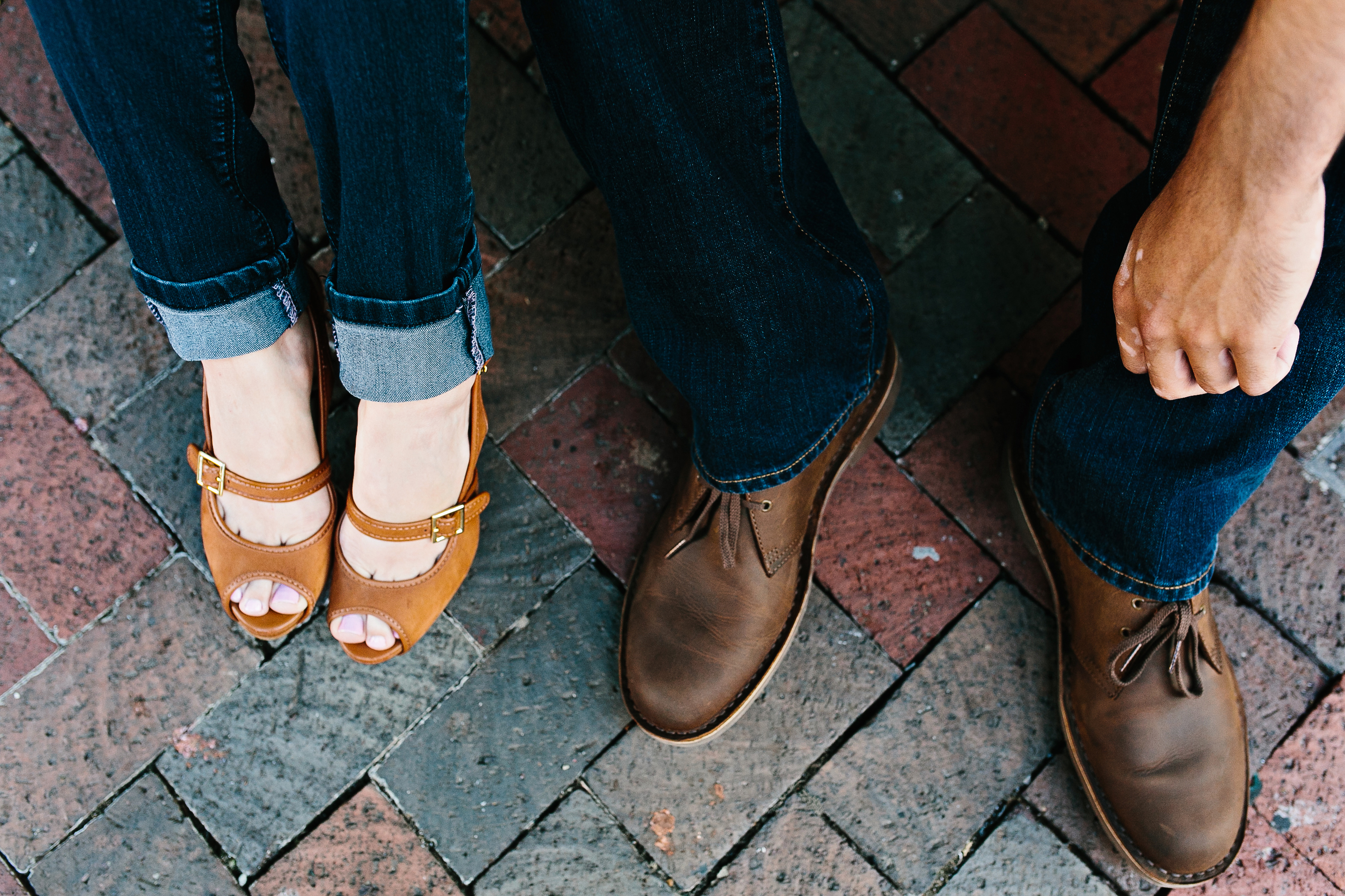 downtown engagement pictures