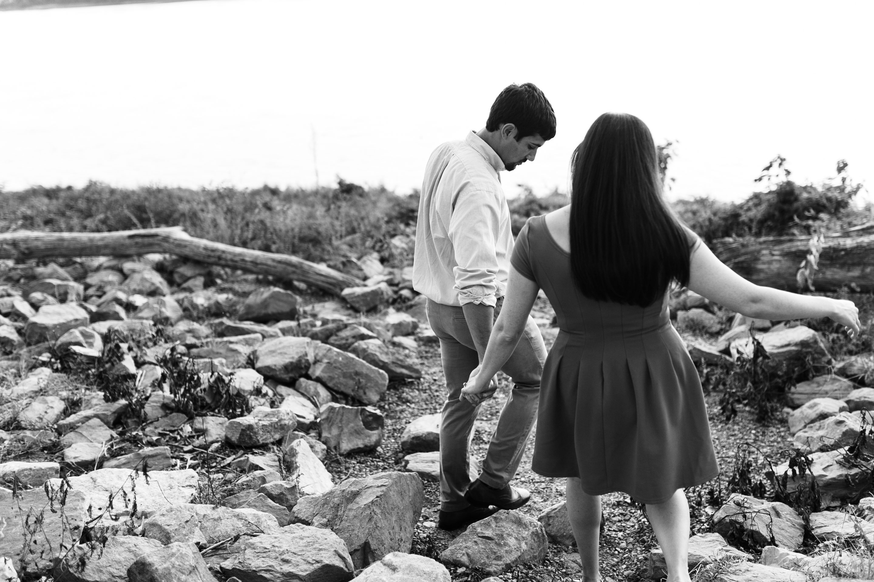 downtown engagement pictures