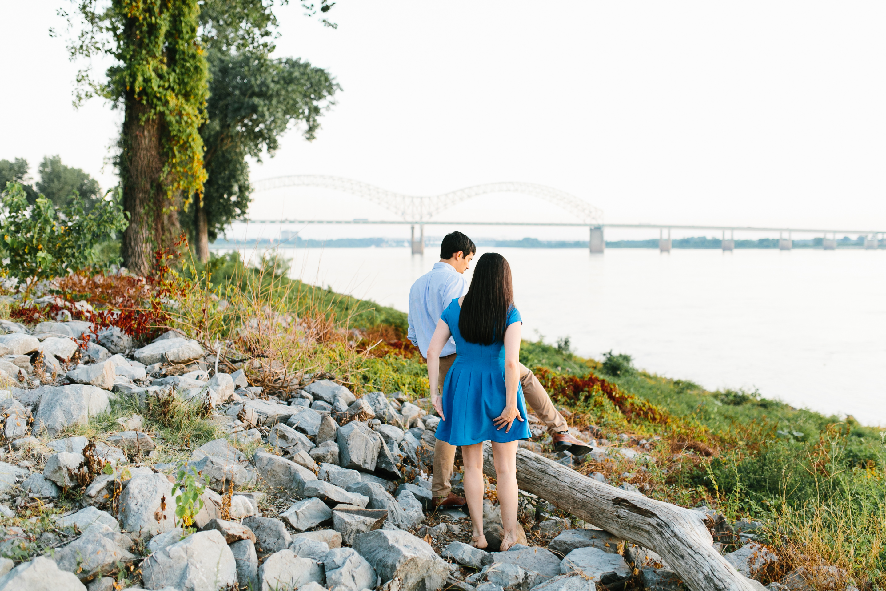 downtown engagement pictures