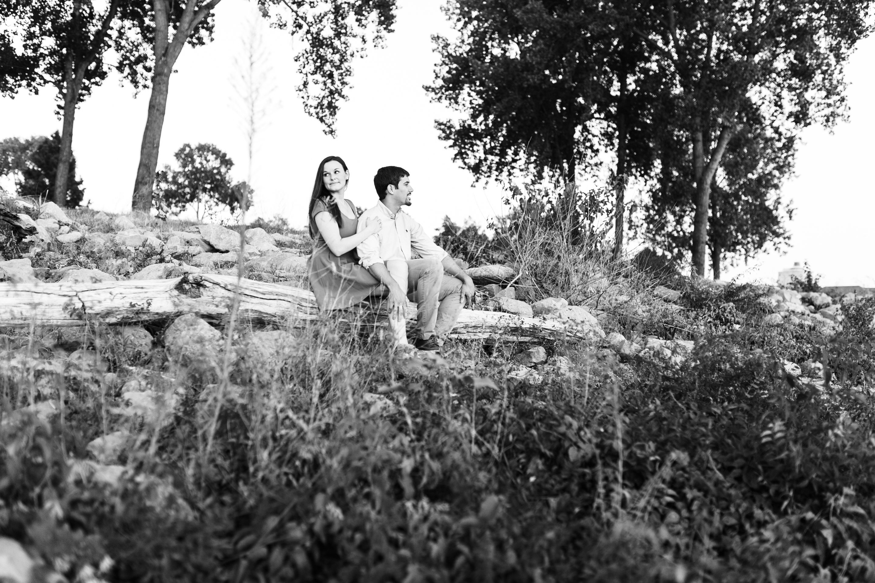 downtown engagement pictures