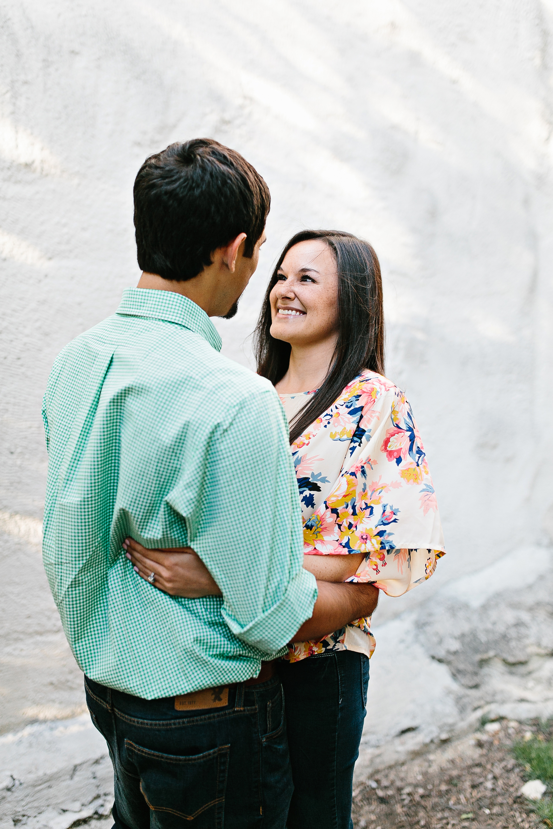 downtown engagement pictures