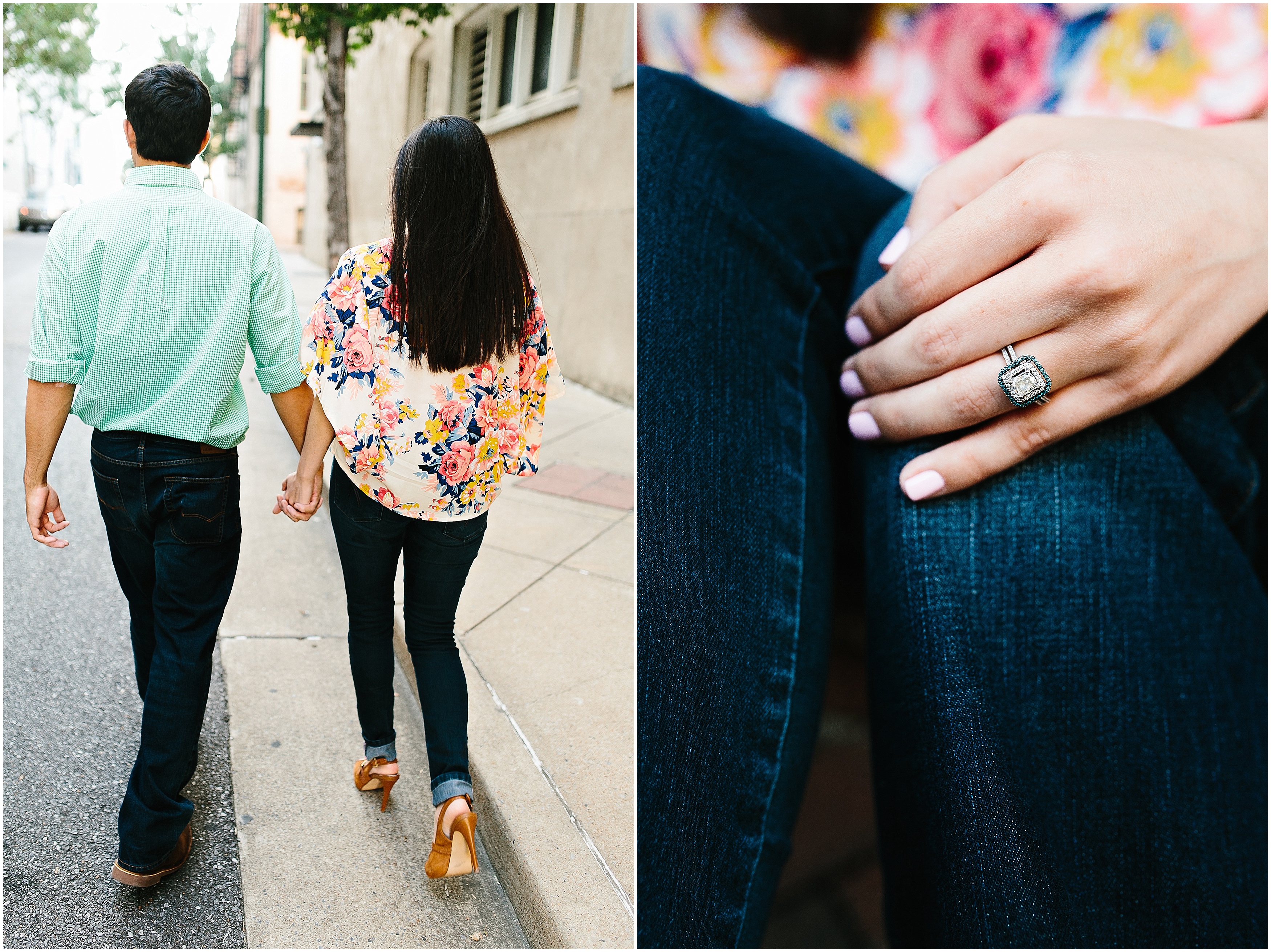 downtown engagement pictures