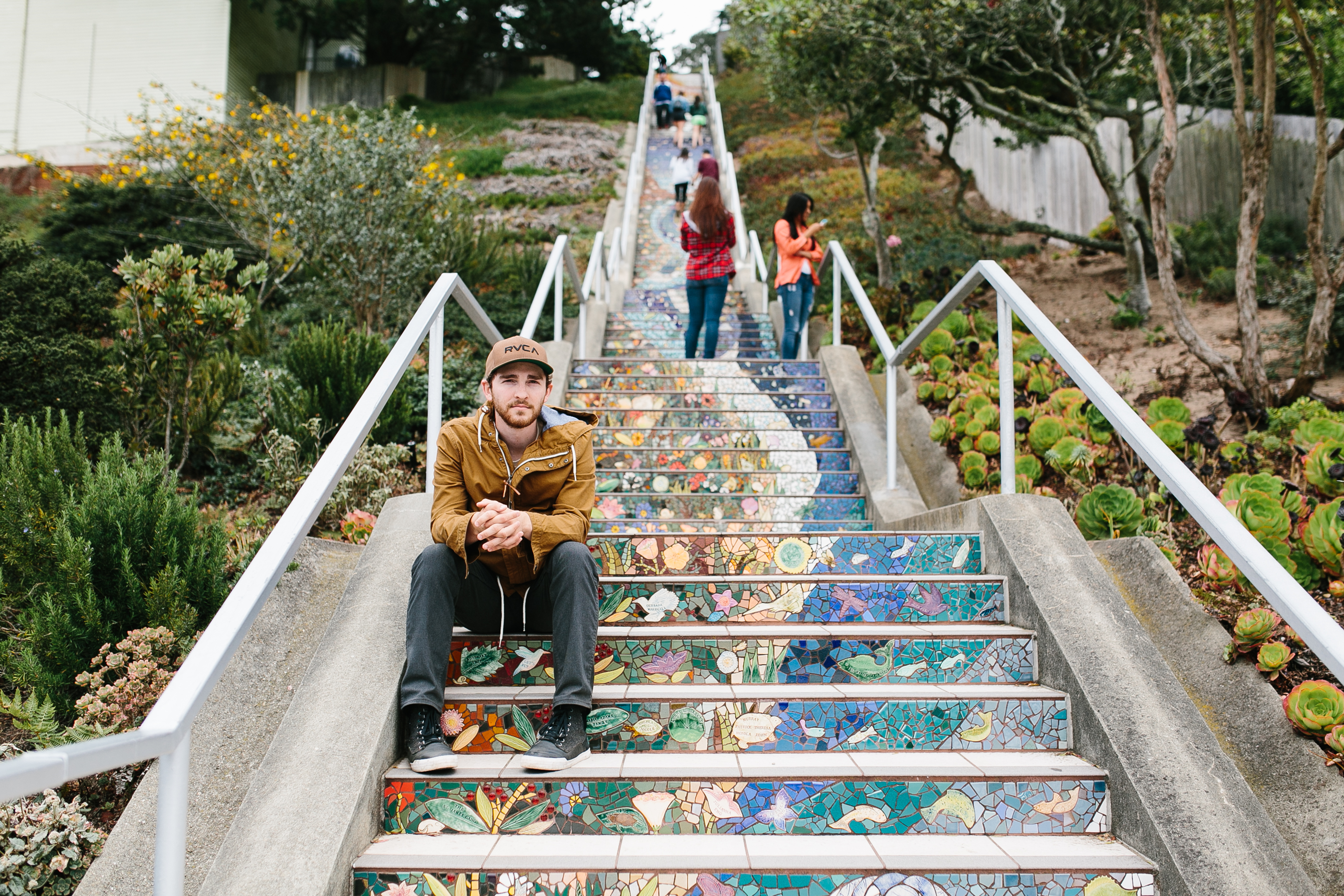 I just couldn't leave S.F. without seeing the mosaic stairs in the Sunset district. 