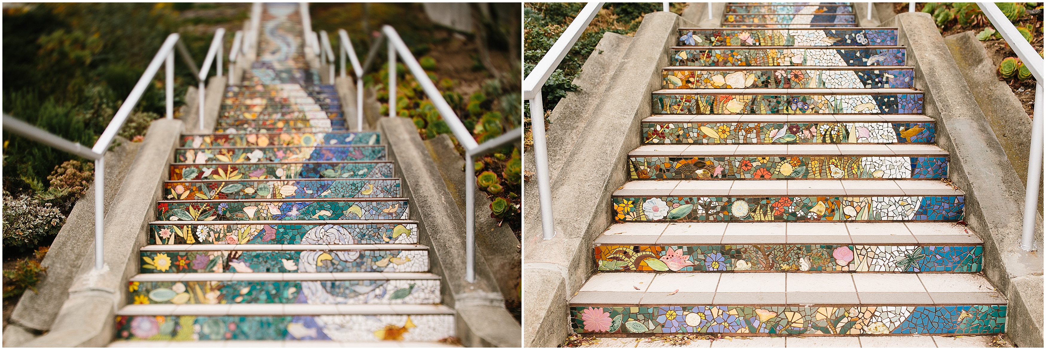 San Francisco travel, Sunset mosaic stairs